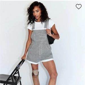Houndstooth overalls